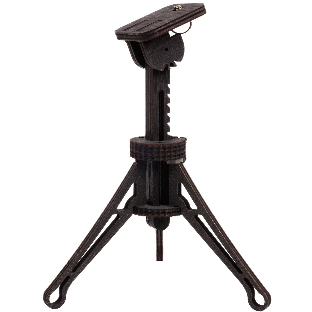Retro-Style Compact Tabletop Tripod, Height Adjustable Mini Support Bracket With Tiltable Mounting Platform
